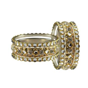 Golden Stone Brass Bangle 2