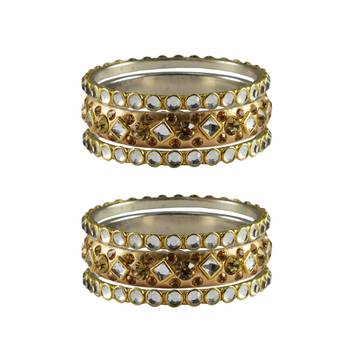 Golden Stone Brass Bangle 1