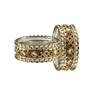 Golden Stone Brass Bangle 2