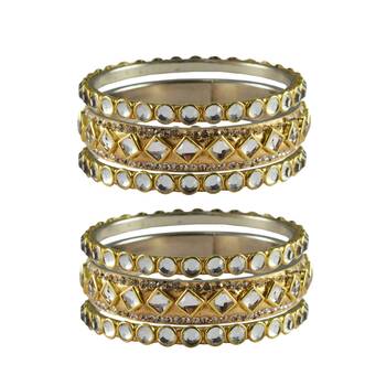 Golden Stone Brass Bangle 1