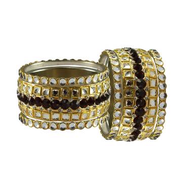 Golden Stone Brass Bangle 2
