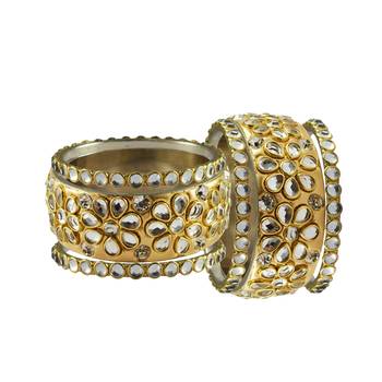 Golden Stone Brass Bangle 2