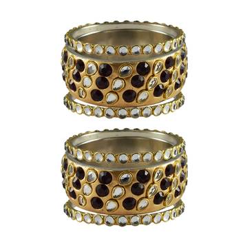Golden Stone Brass Bangle 1