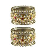 Golden Stone Brass Bangle