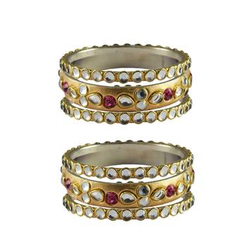 Golden Stone Brass Bangle 1