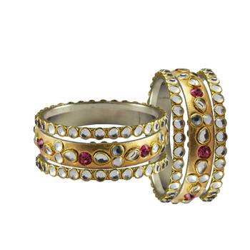 Golden Stone Brass Bangle 2