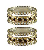 Golden Stone Brass Bangle