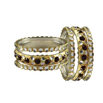 Golden Stone Brass Bangle 2