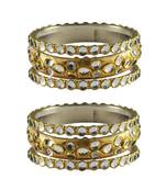 Golden Stone Brass Bangle