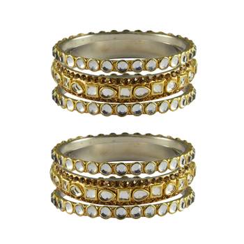 Golden Stone Brass Bangle 1
