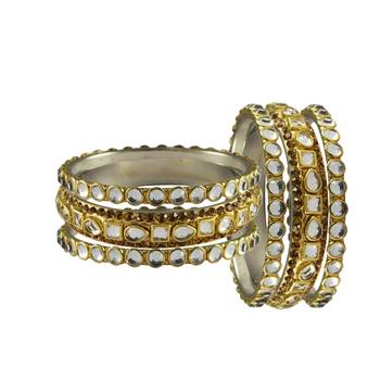 Golden Stone Brass Bangle 2