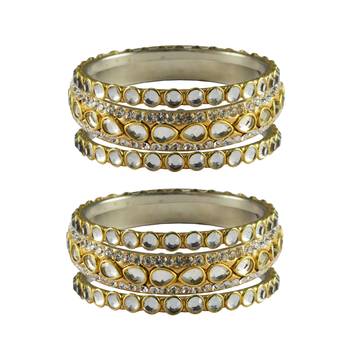 Golden Stone Brass Bangle 1