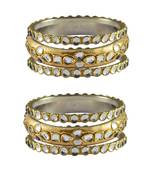 Golden Stone Brass Bangle