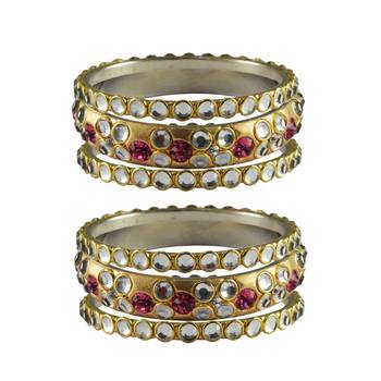 Golden Stone Brass Bangle 1