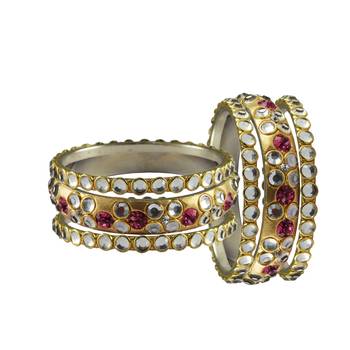 Golden Stone Brass Bangle 2
