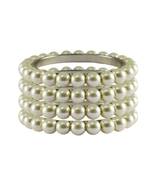 White Moti Brass Bangle