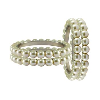 White Moti Brass Bangle 2