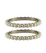 White Moti Brass Bangle