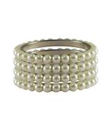 White Moti Brass Bangle