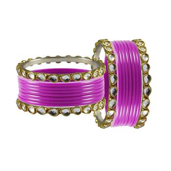 Rani Stone Acrylic-Brass Bangle 2