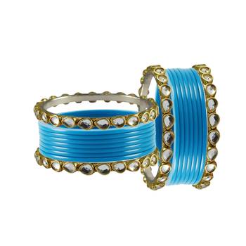 Firozi Stone Acrylic-Brass Bangle 2