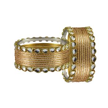 Golden Stone Metal Bangle 2