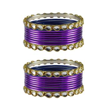 Jamani Stone Metal Bangle 1