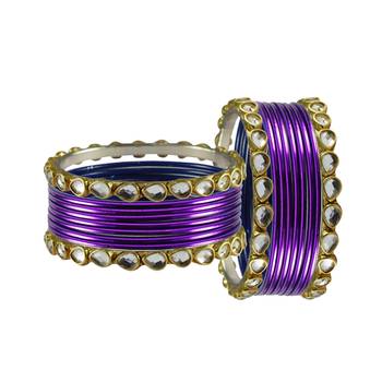 Jamani Stone Metal Bangle 2