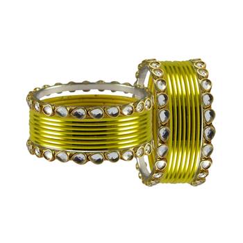 Lemon Stone Metal Bangle 2