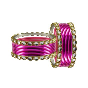 Rani Stone Metal Bangle 2