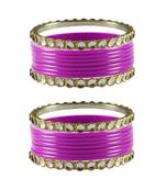 Rani Stone Acrylic-Brass Bangle