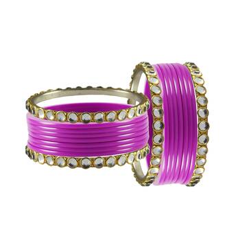 Rani Stone Acrylic-Brass Bangle 2