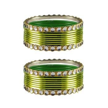 Totai Stone Metal Bangle 1