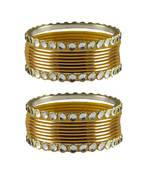 Golden Stone Metal Bangle