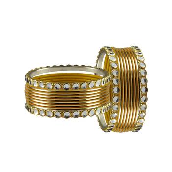 Golden Stone Metal Bangle 2