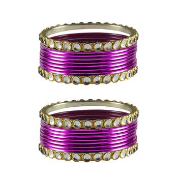 Jamani Stone Metal Bangle 1