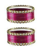 Rani Stone Metal Bangle