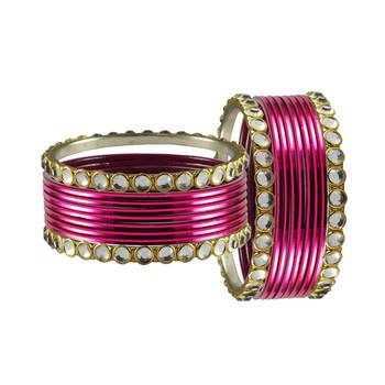Rani Stone Metal Bangle 2