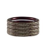 Maroon Stone Lac Pure Lakh Rajasthani Bangle