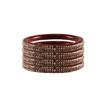 Red Stone Lac Pure Lakh Rajasthani Bangle 1