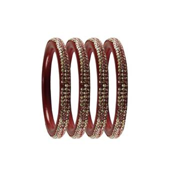 Red Stone Lac Pure Lakh Rajasthani Bangle 2