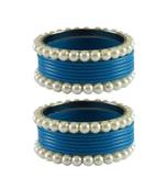 Firozi Moti Acrylic-Brass Bangle