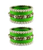 Totai Moti Acrylic-Brass Bangle