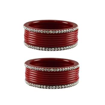 Red Stone Acrylic Bangle 1