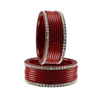 Red Stone Acrylic Bangle 2