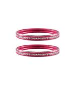 Pink Stone Metal Bangle