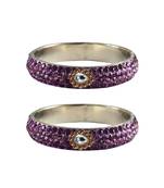 Jamani Stone Stud Brass Bangle