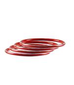 Red Plain Metal Bangle