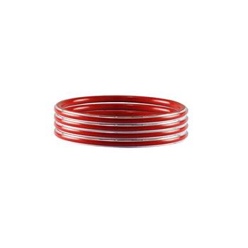Red Plain Metal Bangle 2