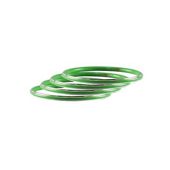Green Plain Metal Bangle 1
